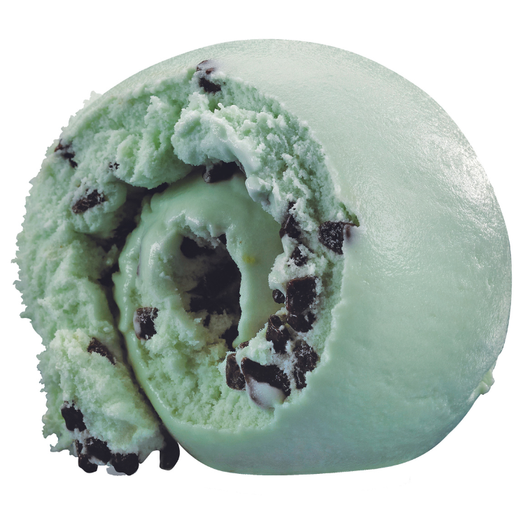 Mint choc chip ice cream