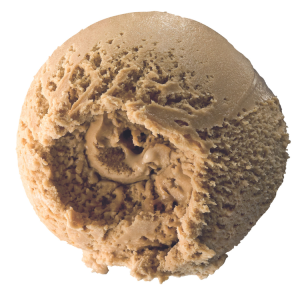 Plant-based salted caramel ice cream